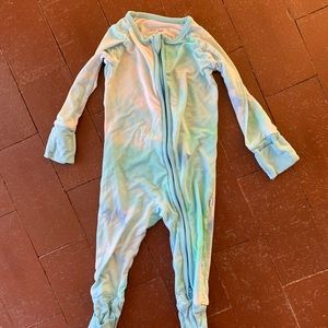 Little sleepies zippie tidepool watercolor 3-6mo